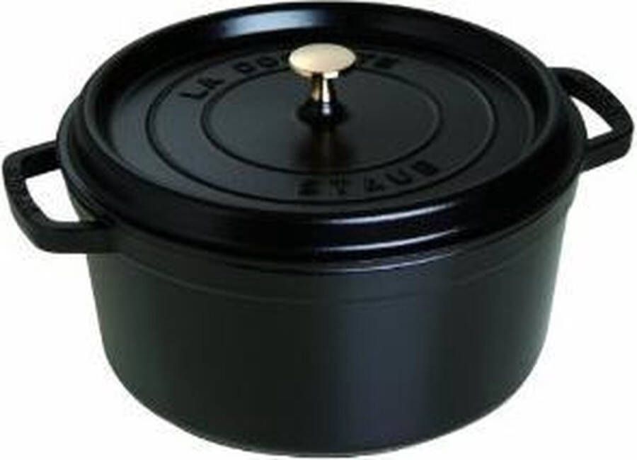 Staub Braadpan Cocotte Zwart ø 10 cm 250 ml