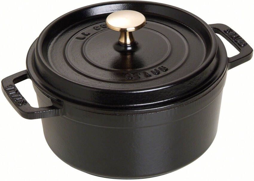 Staub Braadpan Cocotte Zwart ø 18 cm 1.7 liter