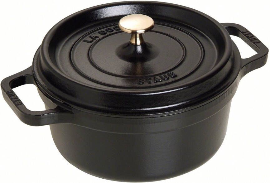 Staub Ronde Cocotte 22 cm zwart 2 6 l | Potten&Pannen | Keuken&Koken Keukengerei | 1102225