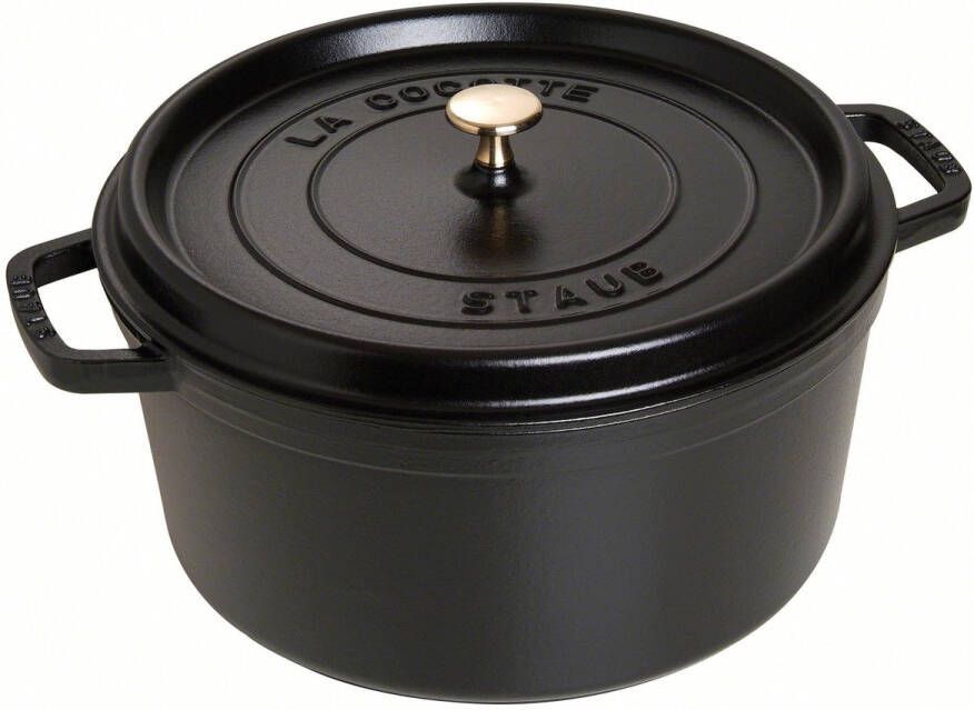 Staub Ronde Cocotte 30 cm zwart 8 35 l | Potten&Pannen | Keuken&Koken Keukengerei | 1103025