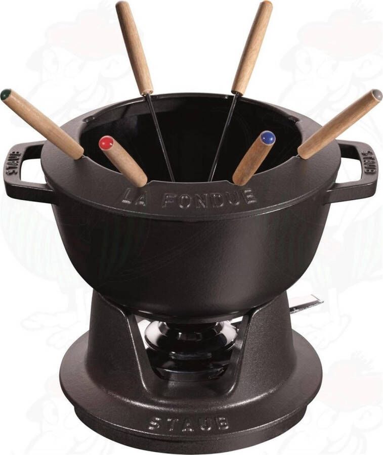 Staub Fondueset 20cm zwart | Fondue | Keuken&Koken Fun cooking | 40511-972-0