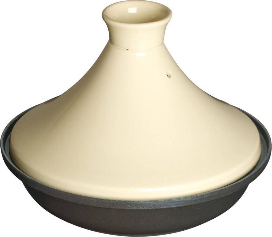 Staub Tajine 20 cm zwart-crème | Potten&Pannen | Keuken&Koken Keukengerei | 1302723