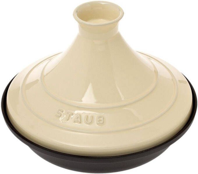 Staub Tajine 28 cm zwart-crème | Potten&Pannen | Keuken&Koken Keukengerei | 1302823