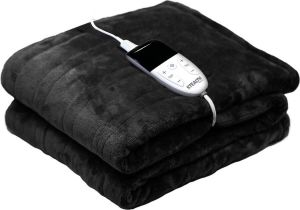 Stealth ST-HB150W Electric Heating Blanket Luxury Elektrische deken Zwart
