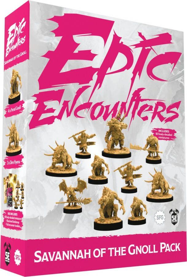 Steamforged Games Ltd. Epic Encounters Savannah of the Gnoll Pack