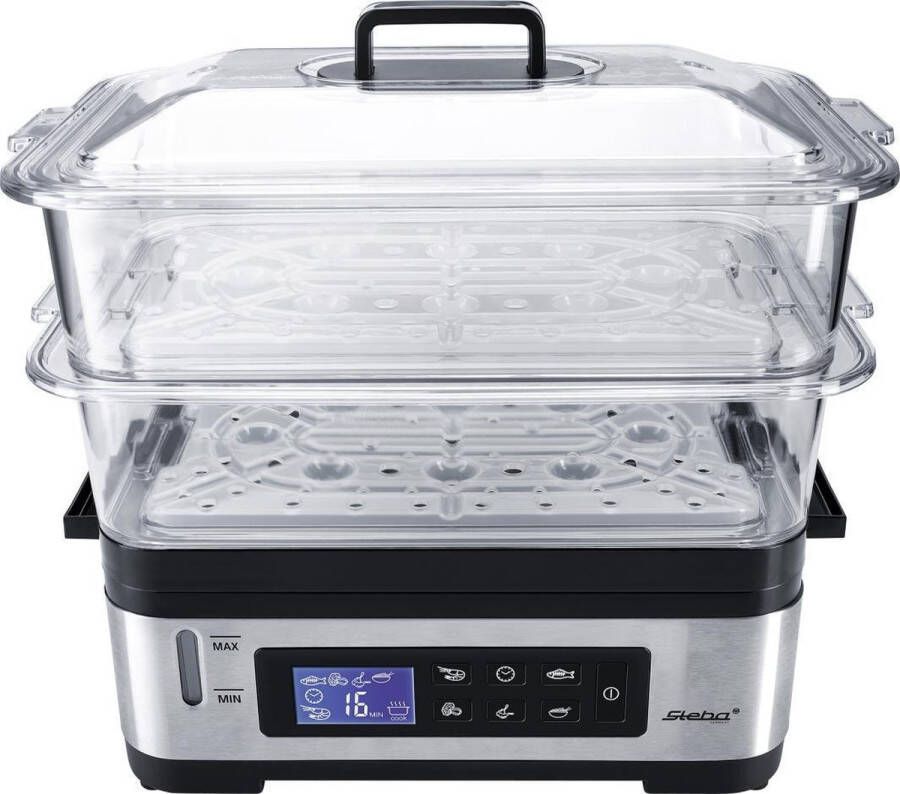 Steba DG2 Stoomkoker 6 liter timer 1200 Watt 5 automatische programma's