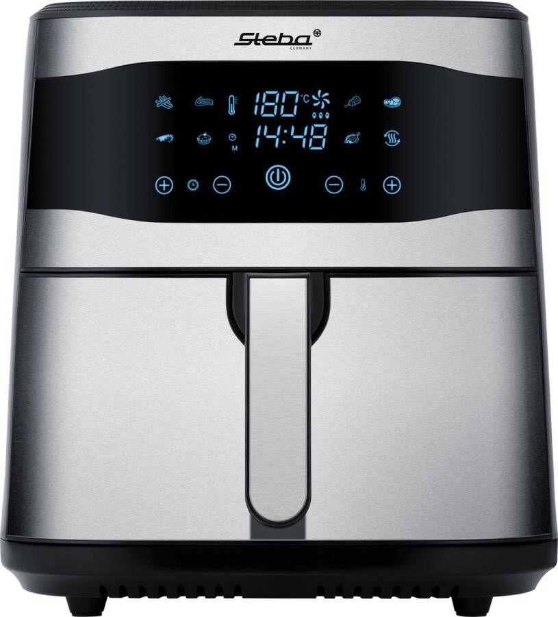 Steba HF8000 Airfryer Heteluchtfriteuse XXL 8 Liter tot 200°C 8 automatische programma's