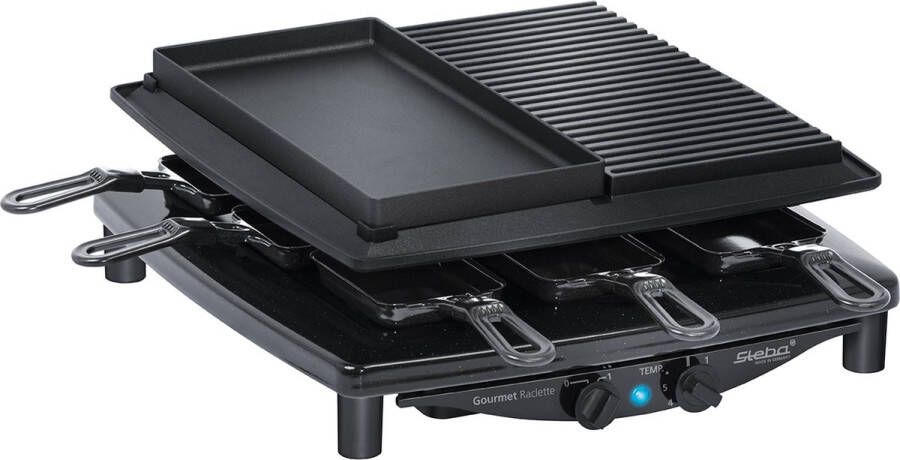 Steba RC4Plus 3-in-1 Gourmet Steengrill bakplaat grill 8 personen PFAS VRIJ