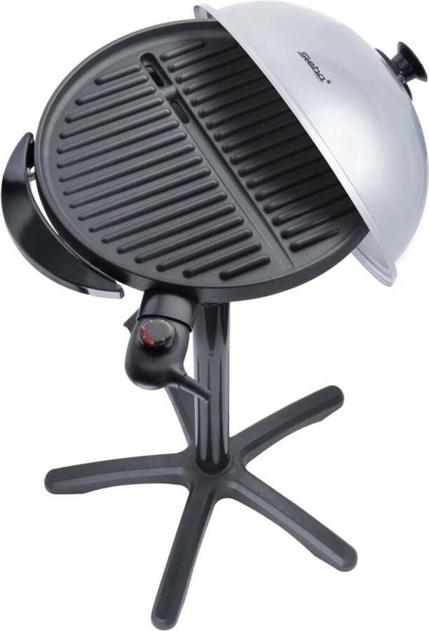 Steba VG250 Elektrische Barbecue met deksel ook als tafelgrill te gebruiken 40 cm grill oppervlak