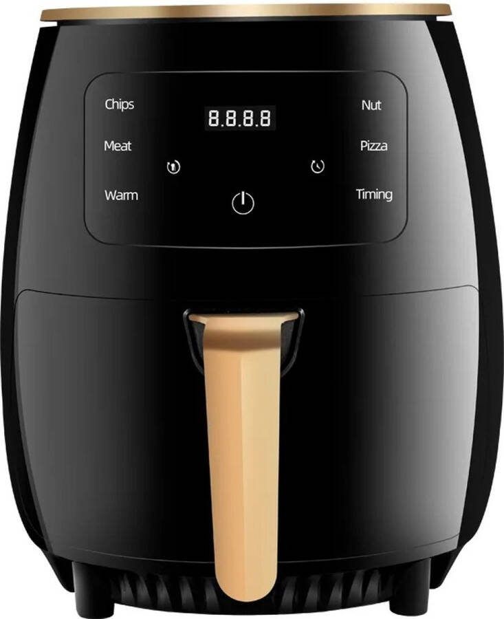 SteeFly Airfryer 4 5L inhoud 1400W Touchscreen Hetelucht Meerdere functies Olievrije Airfryer Zwart