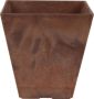Ter Steege Bloempot plantenpot gerecycled kunststof steenpoeder terra bruin dia 30 cm en hoogte 30 cm Binnen en buiten gebruik - Thumbnail 1