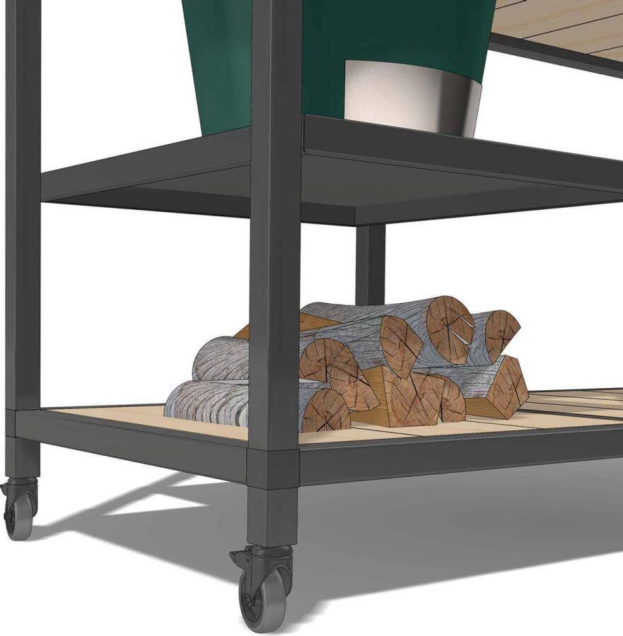 Steelbased Buitenkeuken Lowie – 1600 Standaard