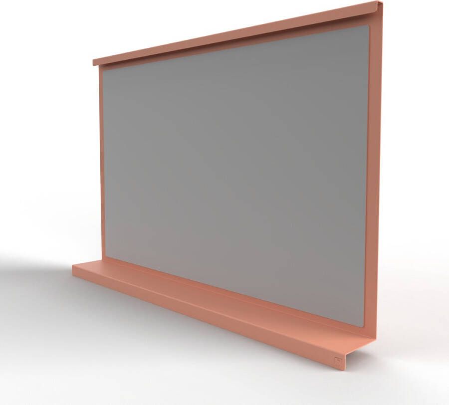 Steellish Spiegel Murano Large Blush Oud Roze Wandspiegel Metaal Strak Design Modern 93 x 11 x 63 cm