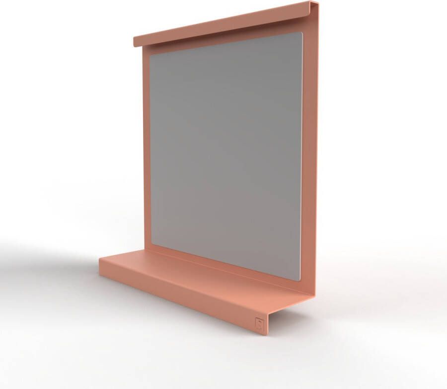 Steellish Spiegel Murano Small Blush Oud Roze Wandspiegel Metaal Strak Design Modern