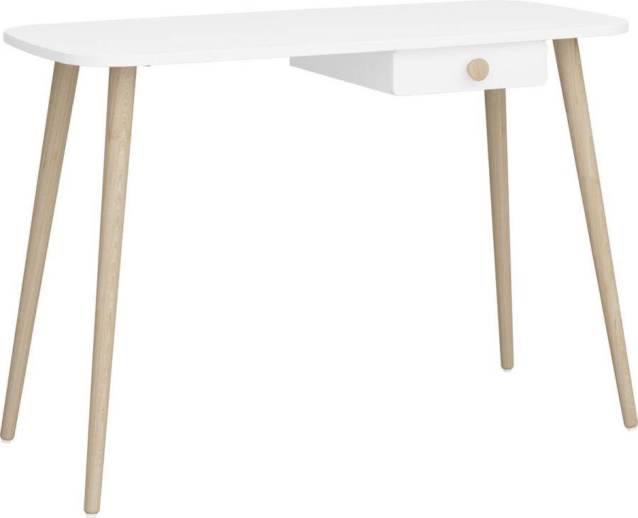 Leen Bakker Kinderbureau Gaia wit 110x74x50 cm