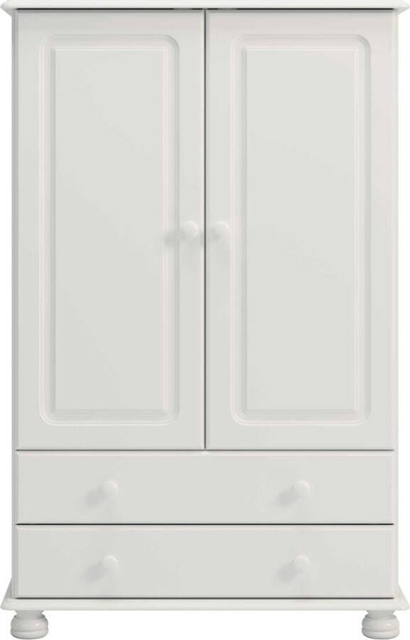 Leen Bakker Kledingkast Richmond 2-deurs wit 137 2x88 2x46 8 cm