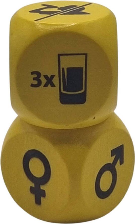 Stegger Drobbelstenen Drankspel Drank Spelletjes Drinking Game Dobbelstenen Hout