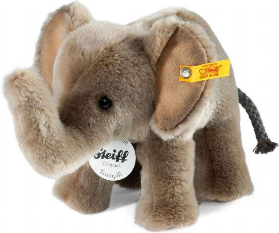 Steiff knuffel olifant Trampili grijs