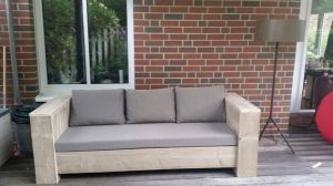 Steigerhout loungebank 200x80 oud zitdiepte 60 cm geen bouwpakket