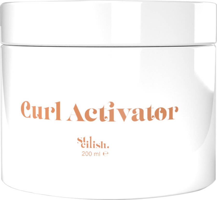 Steilish Care Curl Activator Styling Gel Custard Curly Hair Products Curly Girl Proof UV en Warmte Filter Natuurlijke Ingrediënten Zonder Sulfaten en Parabenen