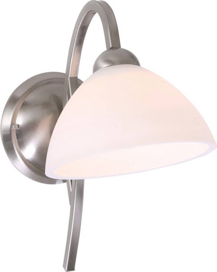 Steinhauer Lightning landelijke wandlamp hangend 1-l. Glas zilver