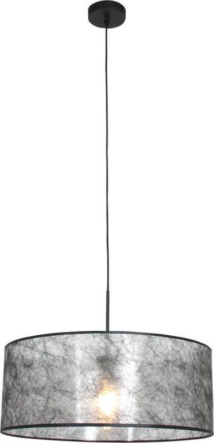Steinhauer Sparkled Light hanglamp zwarte sizoflor kap kap Ø50 cm verstelbaar in hoogte zwart