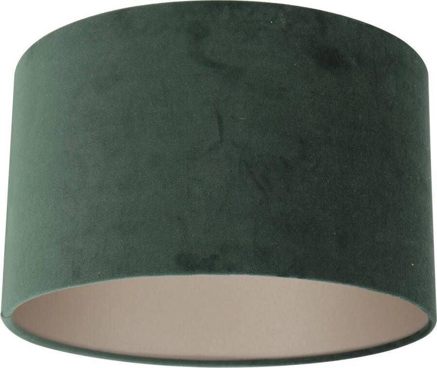 Steinhauer Prestige Chic lampenkap groen velvet 18 cm hoog