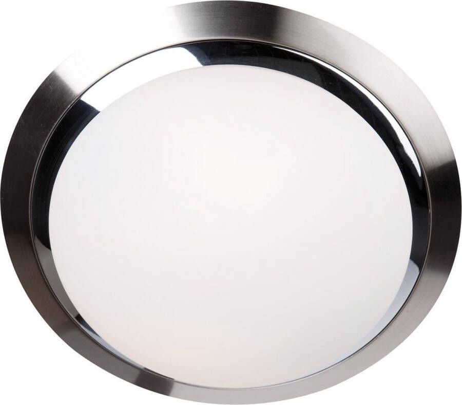 Steinhauer Plafondlamp ceiling and wall IP44 LED 1367st staal
