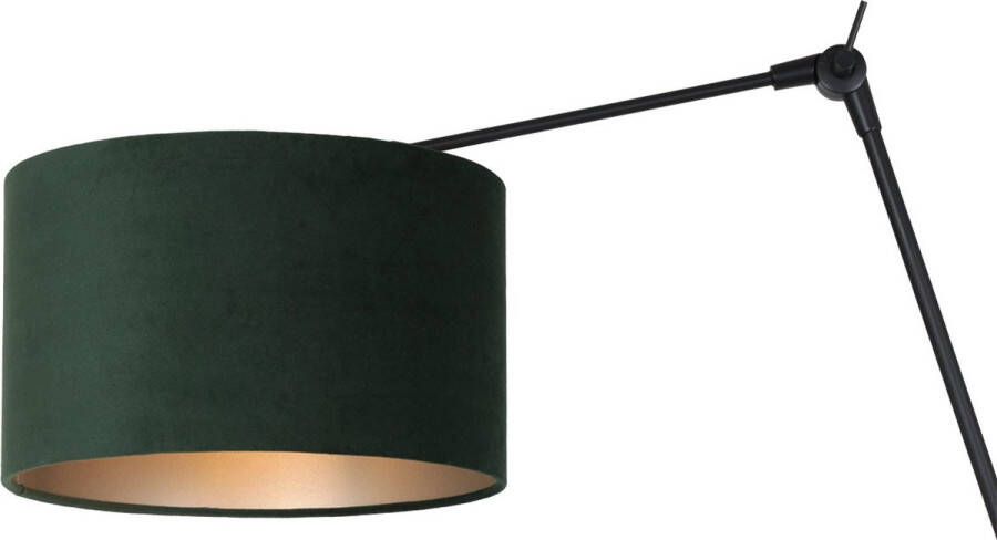 Steinhauer Prestige Chic wandlamp kap ⌀30 cm tot 105 cm diep dimmer op het product E27 zwart en grijs