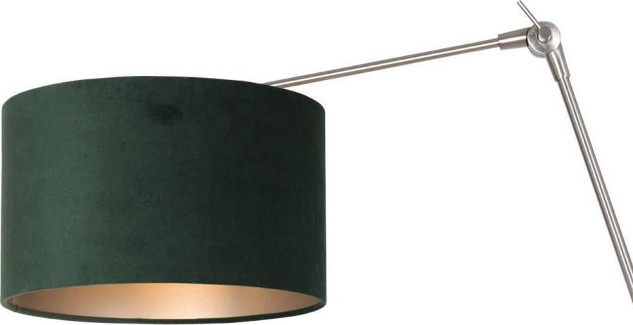 Steinhauer Prestige Chic wandlamp kap ⌀30 cm tot 105 cm diep dimmer op het product E27 staal en groen