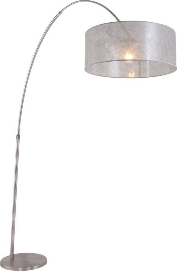 Steinhauer Vloerlamp Sparkled Light 9680 Staal Kap Sizoflor Zilver