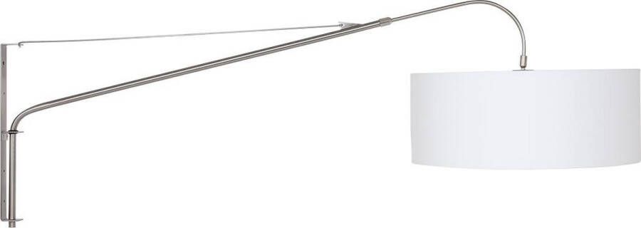 Steinhauer Wandlamp Elegant Classy 9326 Staal Kap Wit Linnen