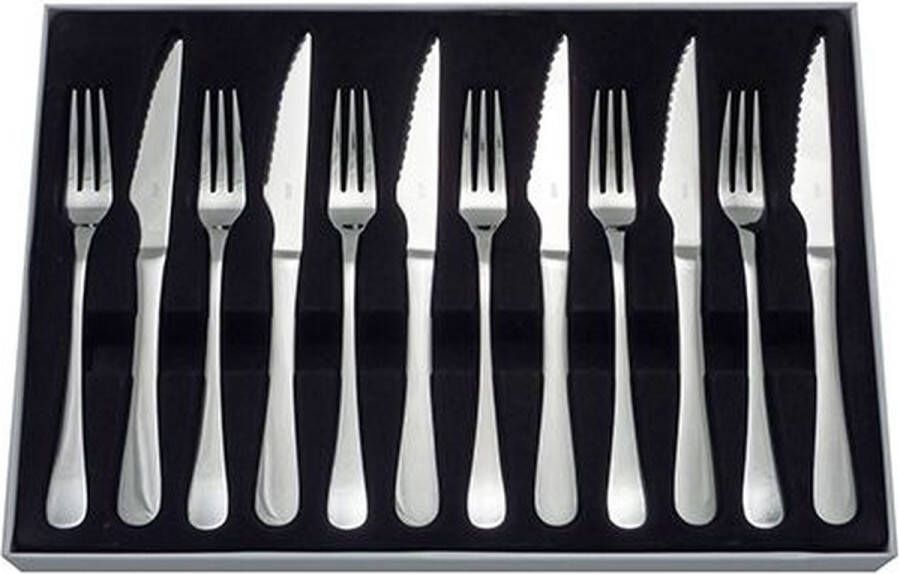 Stellar Judge Windsor Set van 6 Steakmessen & Vorken