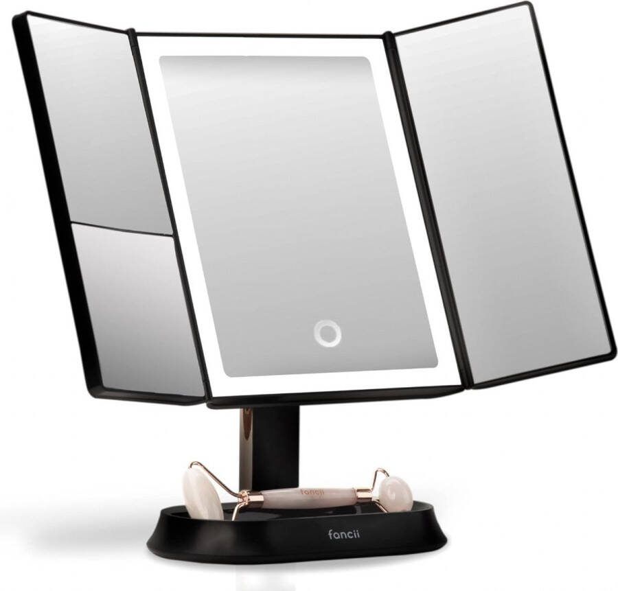 Stellar Make-up Spiegel met Natuurlijke LED Licht 5x & 7x Vergroting Driedelige Makeup Mirror met dimbare Verlichting Touch Screen Staand