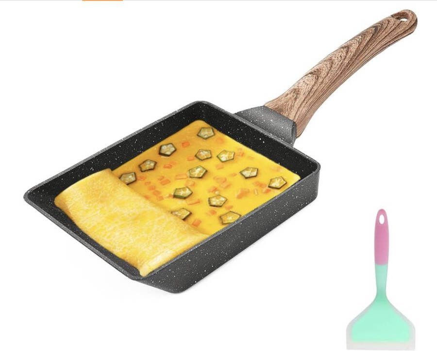 Stellar Omeletpan Tamagoyaki Omeletpan Japanse pan Omeletmaker Tamagoyaki pan Omelet pan Anti-aanbaklaag