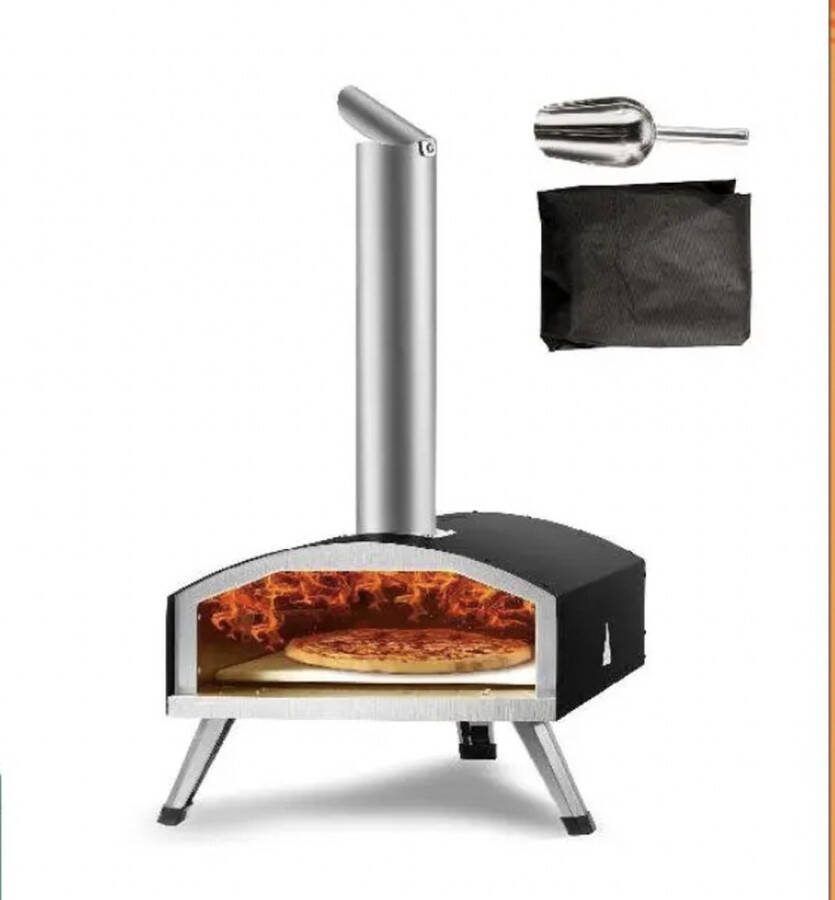 Stellar Pizza Oven Professionele Pizza Oven Buitenkeuken Pizza Gourmet Barbecue RVS Tot 600°C met Draagtas