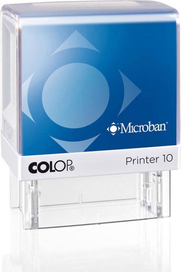 Stempel Stempelfabriek Colop Printer 10 Microban Blauw Stempels volwassenen Gratis verzending