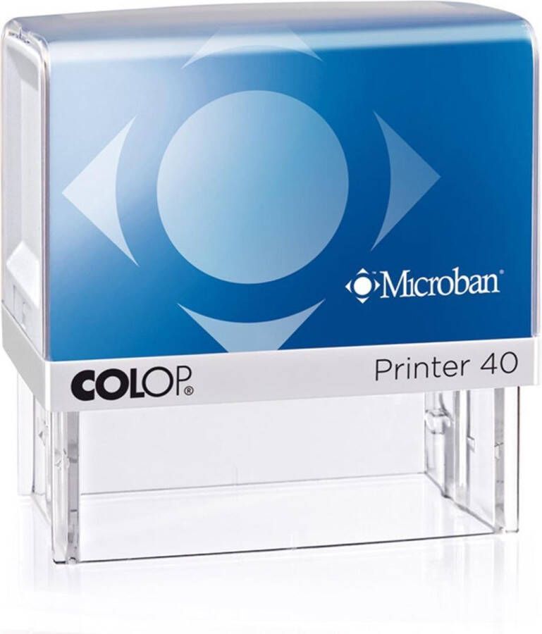 Stempel Stempelfabriek Colop Printer 40 Microban Zwart Stempels volwassenen Gratis verzending