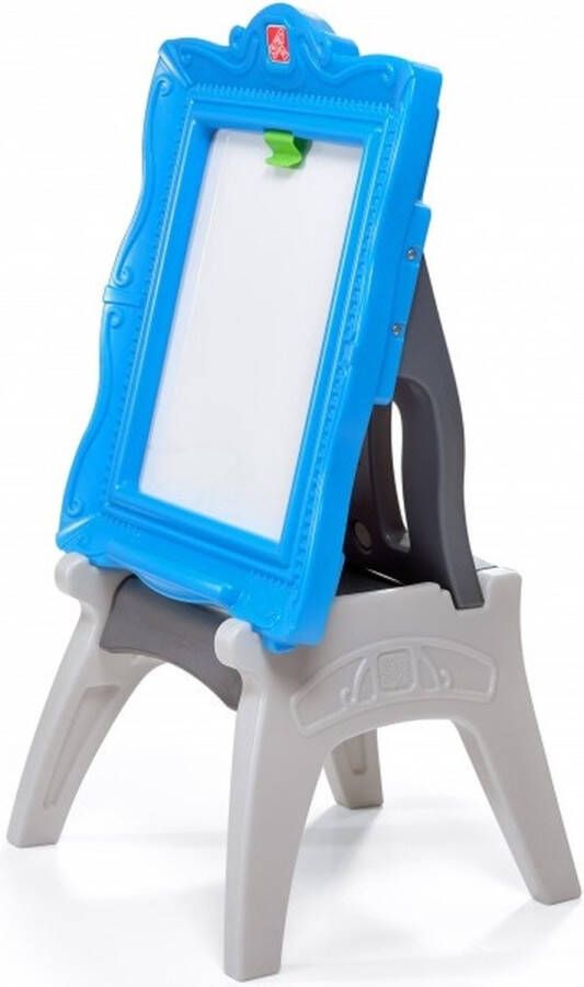 Step2 Masterpiece Easel Schoolbord Tekenbord voor kinderen met kruk Whiteboard Schrijfbord van kunststof inclusief opbergvakjes en clips