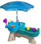 Step2 Spill and Splash Watertafel Met 11 accessoires en parasol Waterspeelgoed voor kind Activiteitentafel met water voor de tuin buiten - Thumbnail 1