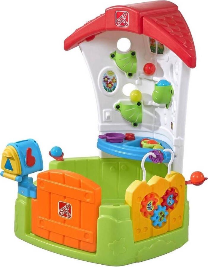 Step2 Toddler Corner House Speelhuis voor kinderen met speelballen Speelhuisje van plastic kunststof Kinderspeelgoed met 15-delige accessoire-set incl. ballen