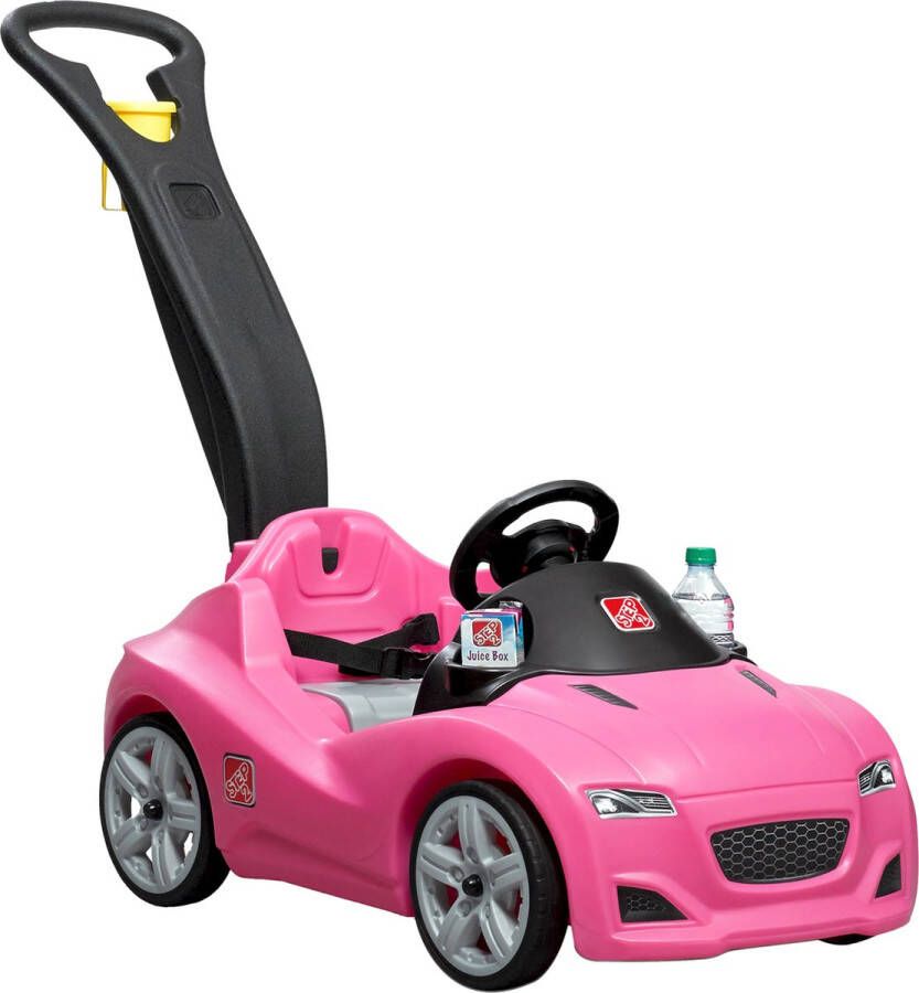 Step2 Whisper Ride Cruiser Loopwagen in Roze Duwauto Loopauto met duwstang Voor kinderen vanaf 1 5 jaar