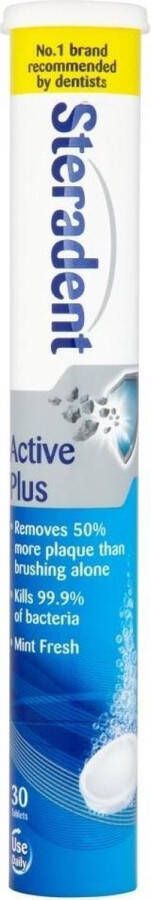 Steradent Reinigingstabletten Active Plus 30 Tabletten