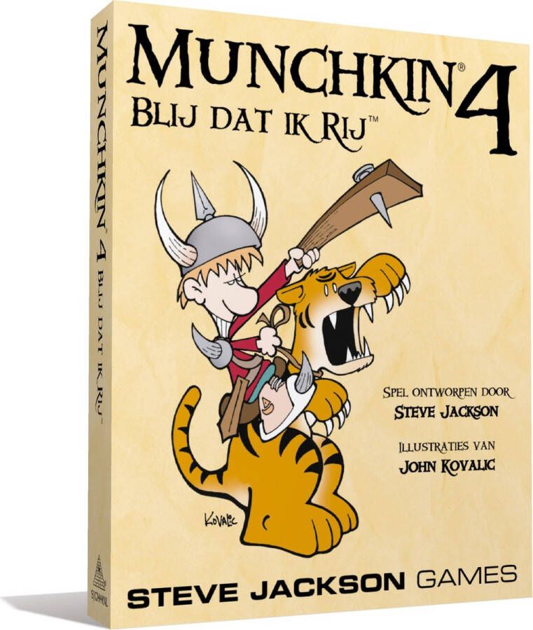 Steve Jackson Games Munchkin 4 Blij Dat Ik Rij Uitbreiding Kaartspel