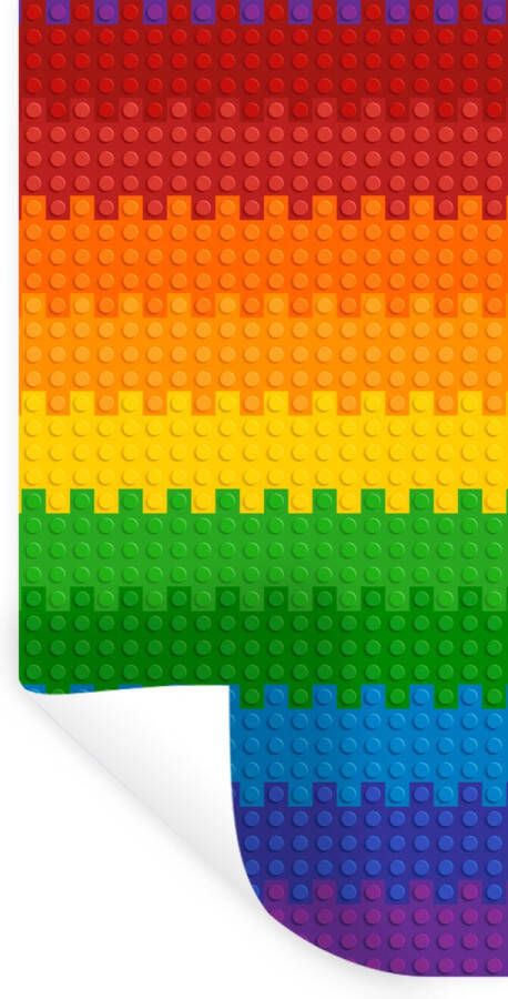 StickerSnake Muursticker Regenboog Wonen Wanddecoratie 20x40 cm