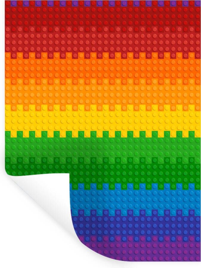 StickerSnake Muursticker Regenboog Wonen Wanddecoratie 30x40 cm