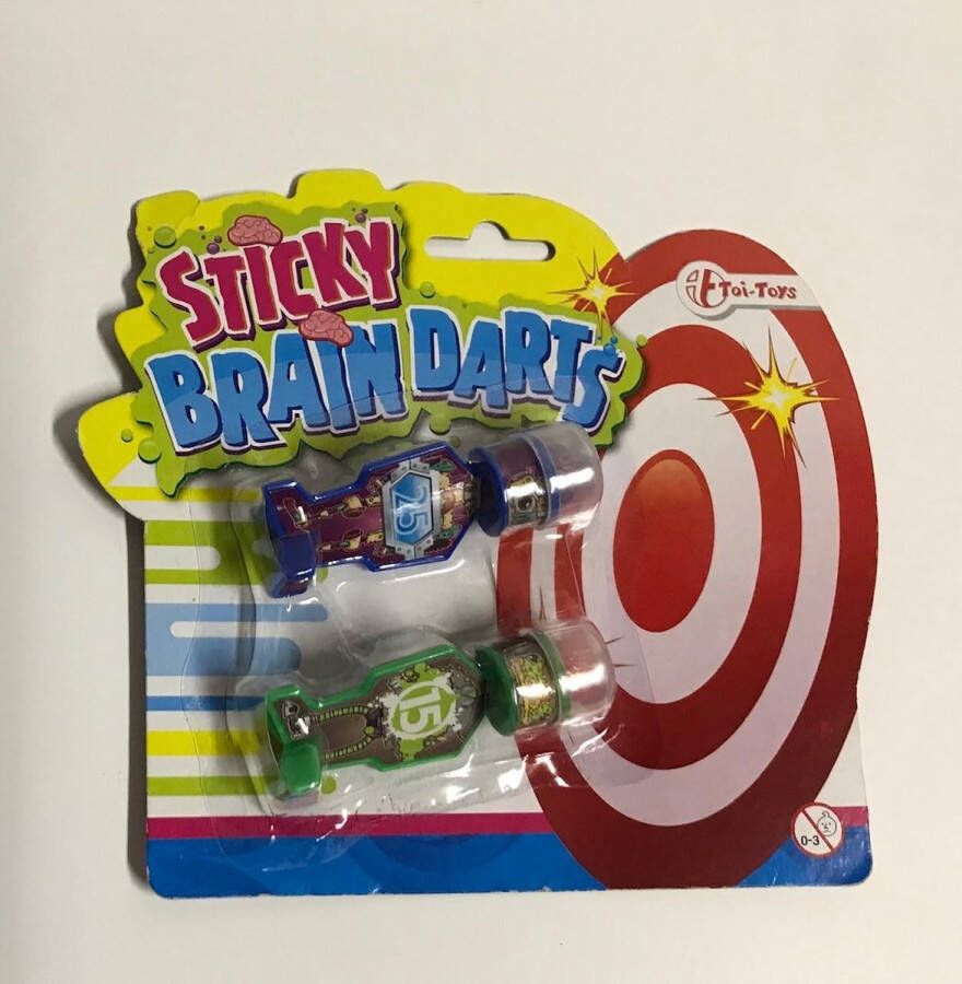 Sticky Brain Darts Blauw Groen