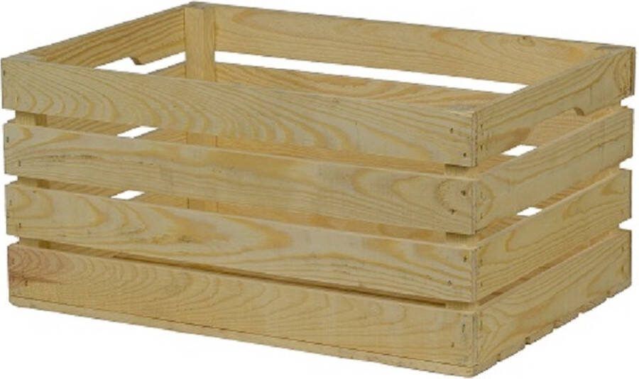 Stijf BV Houten Kist Groot Naturel Opbergkist Geschenkverpakking Gift Kado