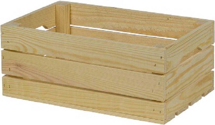 Stijf BV Houten Kist Klein Naturel Opbergkist Geschenkverpakking Gift Kado