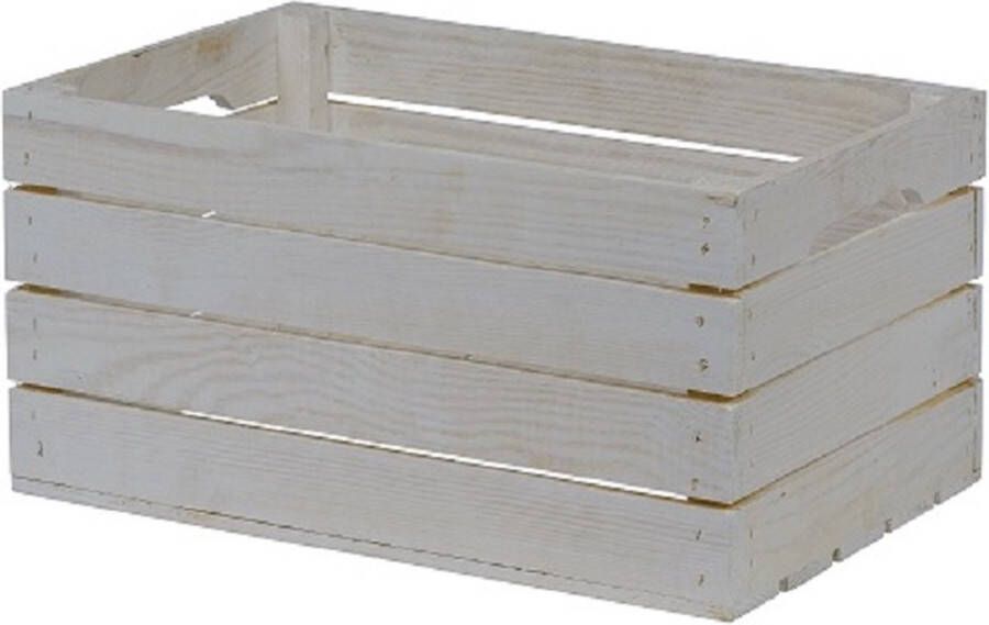 Stijf BV Houten Kist Middel Wit Opbergkist Geschenkverpakking Gift Kado